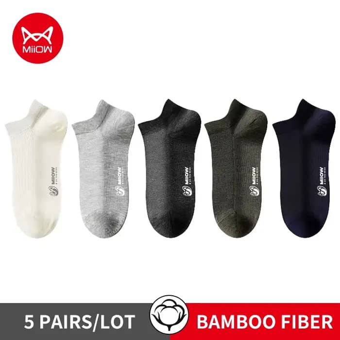 Ata iOW-Ensemble de chaussettes d'été en coton pour homme, maille respirante, douce, dépistolet ante