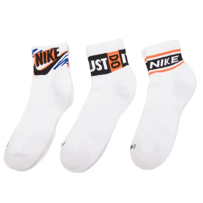 Nike 2025 Chaussettes U NK ED PLS ANKLE 3P SPORT 144 pour hommes HJ9378-901