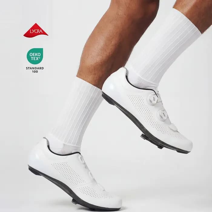 Chaussettes de cyclisme aérodynamiques Aero, respirantes, hautement élastiques, coupe-vent, en silic