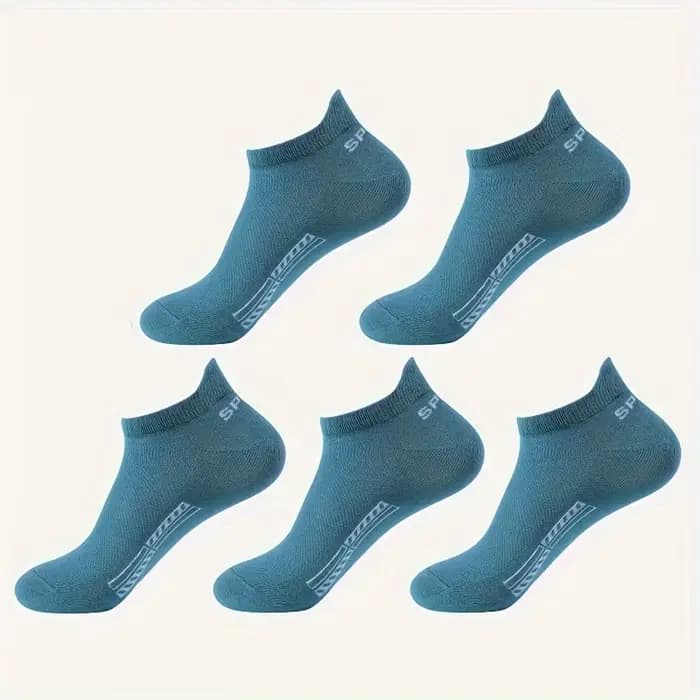 5/10 paires coton hommes chaussettes courtes équipage cheville respirant maille sport décontracté fe