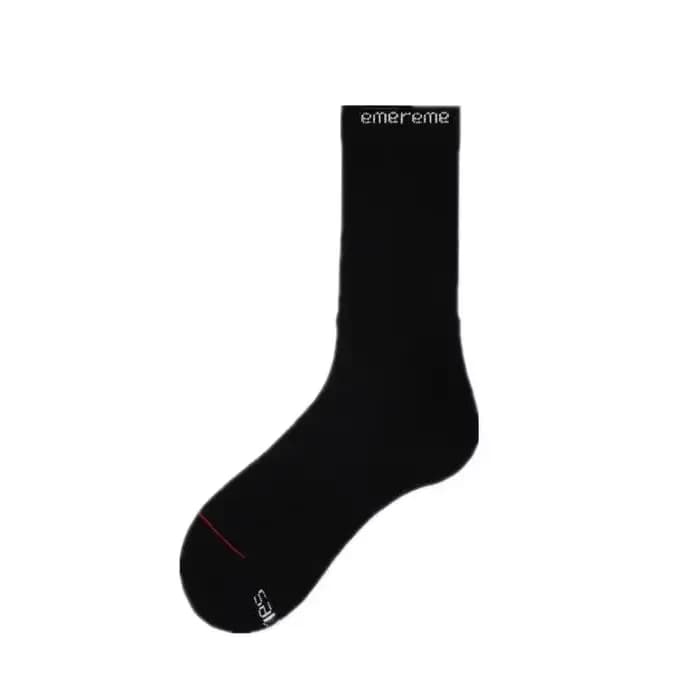 Chaussettes longues de sport pour homme, style streetwear, noires et blanches, toutes occasions, par