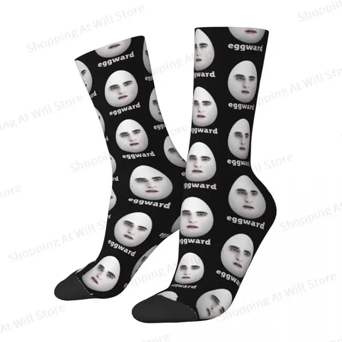 Edward Cullen Eggward hommes femmes chaussettes heureuses cyclisme nouveauté printemps été automne h