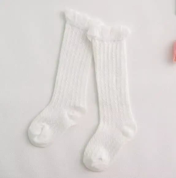 Chaussettes respirantes en maille de coton pour bébé, chaussettes pour nouveau-né fille de 0 à 24 mo