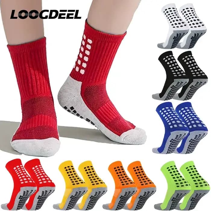 Loogdeel 1 paire garçons filles genou-haut Football chaussettes de sport enfants adultes serviettes 