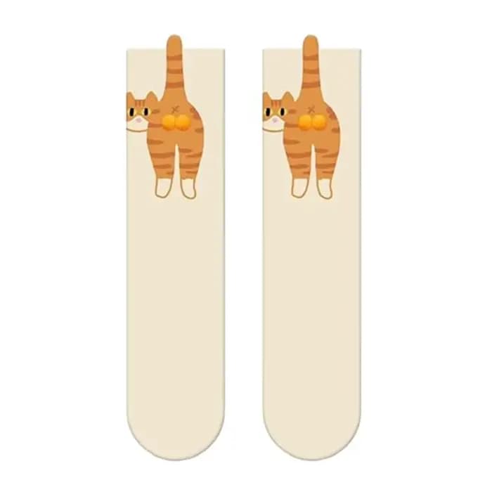 Chaussettes uniques avec boules de chat 3d, nouveauté personnalisée, cadeaux pour la randonnée, les 