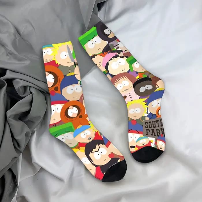Nouveaux hommes chaussettes décontracté Souths dessin animé parc chaussette Stan Cartman Kyle Kenny 