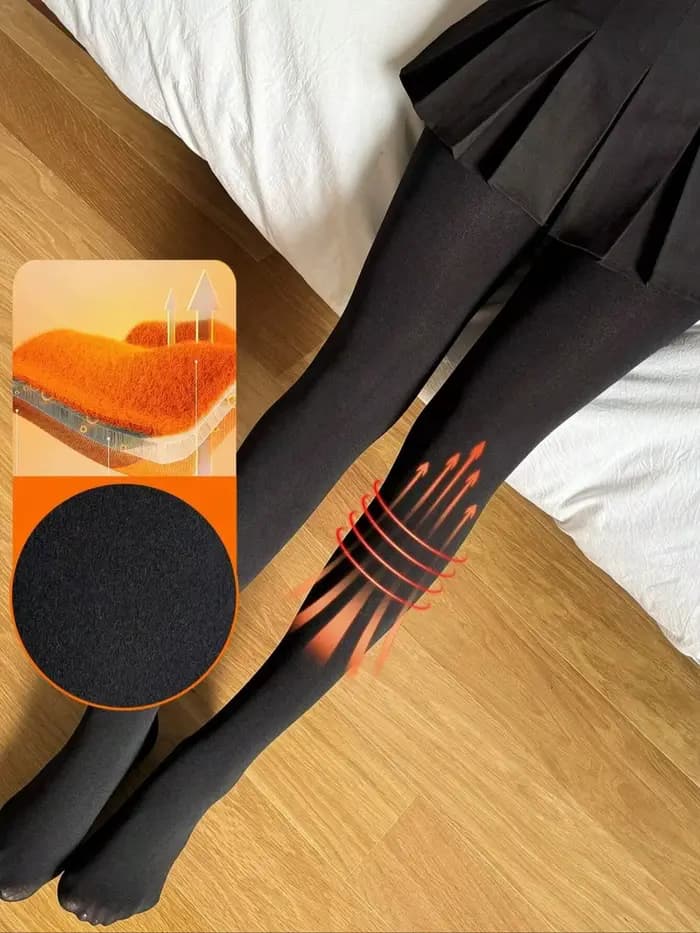 Collants en polaire thermique brossée pour femmes, collants noirs opaques chauds, leggings d'hiver à