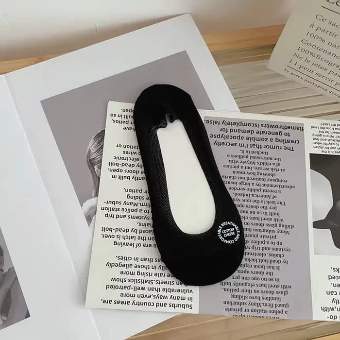 Chaussettes bateau respirantes à fond en coton solide pour femmes, absorbant la sueur, maille creuse