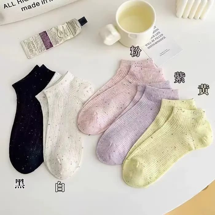 Chaussettes courtes en coton pour femmes, fil, maille respirante, style doux, chaussettes confortabl