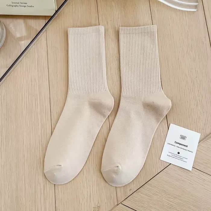 1 paire de chaussettes de sport à la mode japonaise pour femmes et filles, automne hiver, rouge, ros