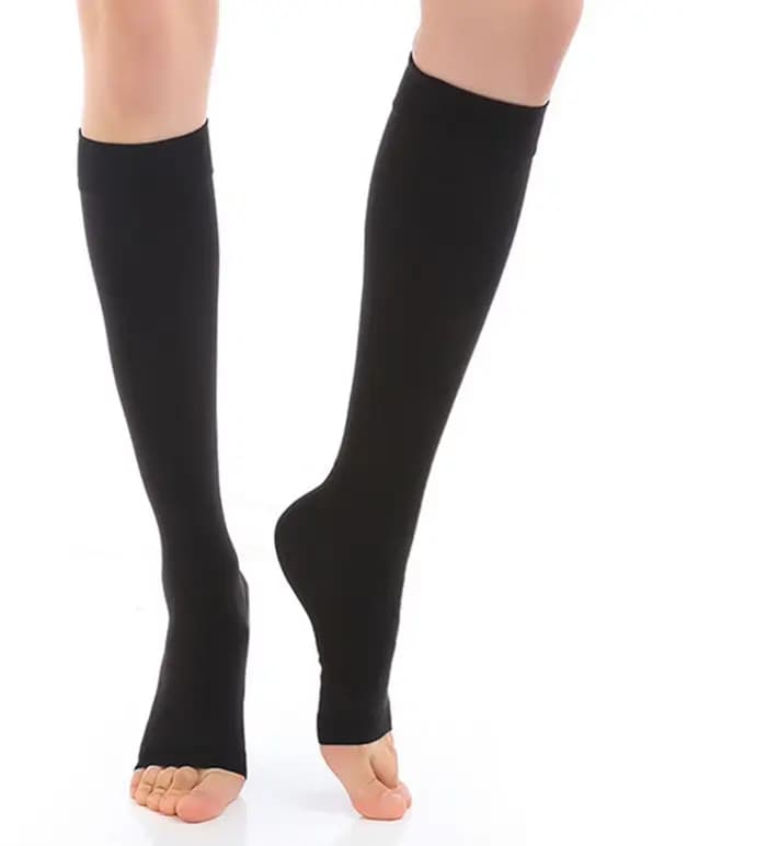Bas médicaux de Compression de mollet, façonnant les varices, bas à pression graduée, élastiques, bo