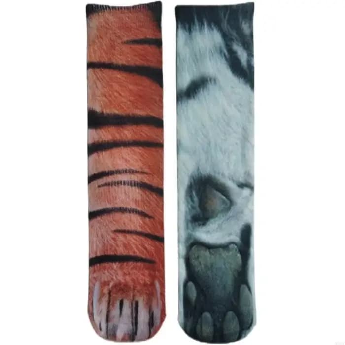 Adulte Unisexe Casual Funny Animal à motifs d'équipage à motifs 3D Patrelles Animal Print Middle Tub