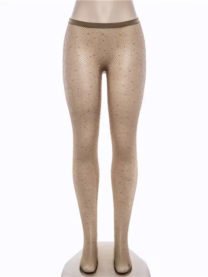 Bas résille brillants pour femmes, collants sexy, collants amincissants, tenue de club, accessoires 