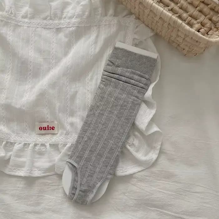 Chaussettes montantes empilables pour femme – Chaussettes d'été légères mi-mollet, chaussettes demi-