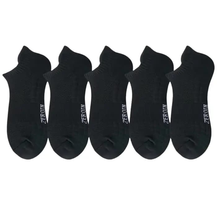 5 paires de chaussettes de sport en coton pour hommes, respirantes, absorbant la sueur et résistante
