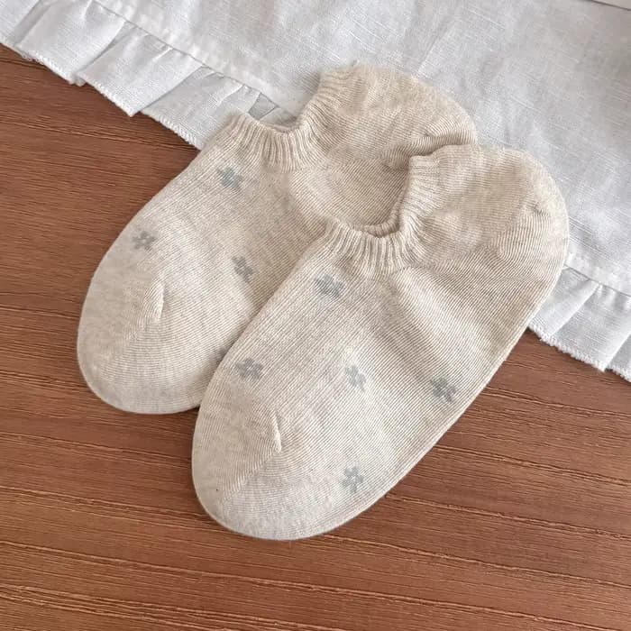 Chaussettes pour femmes, mode, coton, printemps-été, chaussettes courtes à fleurs mignonnes pour fem