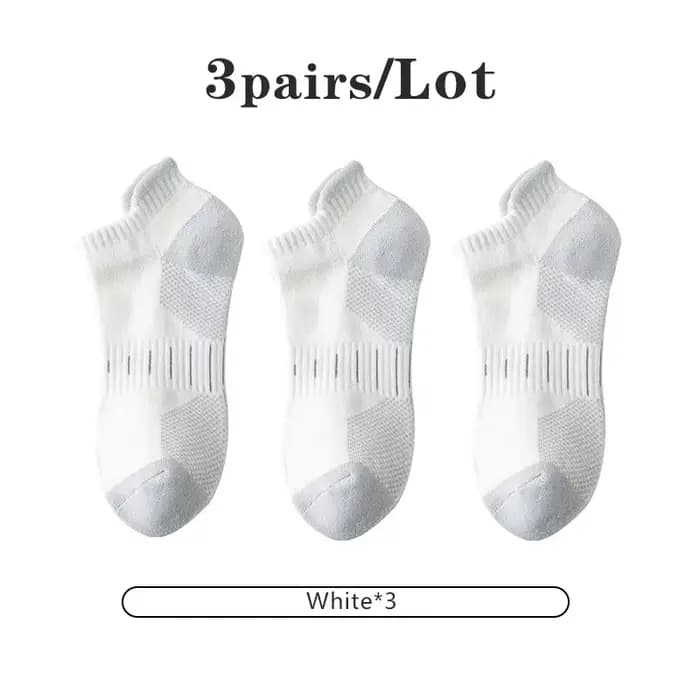 3 paires/lot hommes sport chaussette ensemble respirant déodorant Baketball chaussettes de course mo