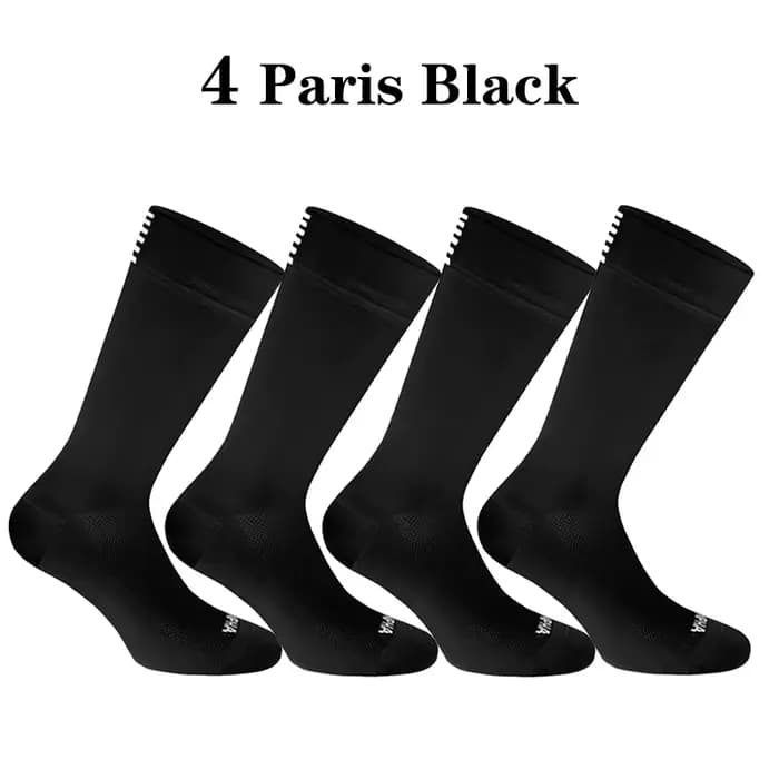 4 paires de chaussettes de cyclisme pour hommes, chaussettes de vélo de route, de haute qualité, com