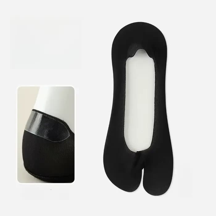 Chaussettes bateau invisibles fines et respirantes pour femmes, chaussettes Tabi antidérapantes en S