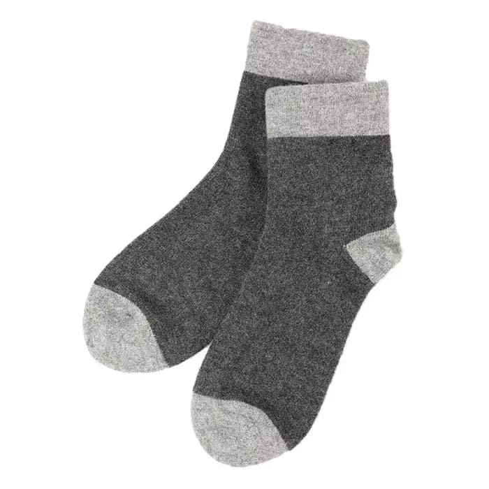 Chaussettes mi-mollet en cachemire pour hommes et femmes, confortables, chaudes, à la mode, automne,