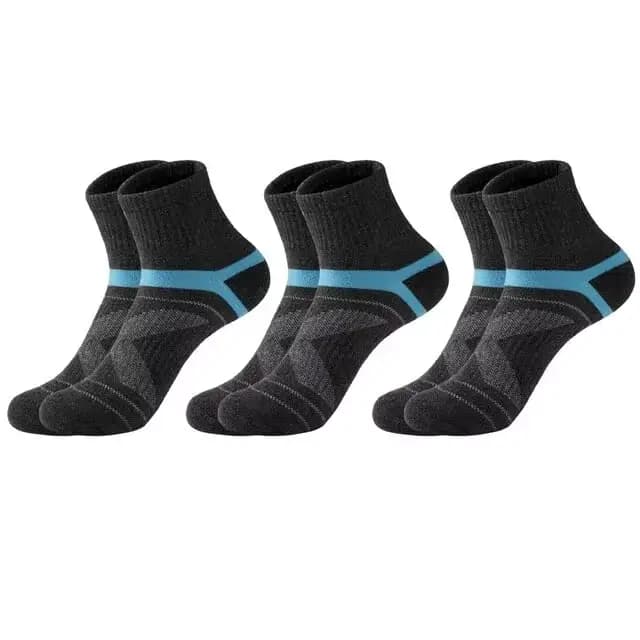 3/5/10/20 paires Lot chaussettes pour hommes chaussettes de sport noires décontracté course automne 