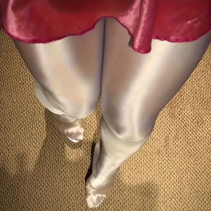 Bas de luxe brillants à l'huile pour femmes, collants de couleur unie, tissu épais en tricot, coutur