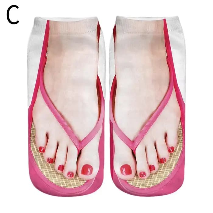 Chaussettes mignonnes en coton pour femmes, imprimées en 3D, à faible rinçage, décontractées, amusan