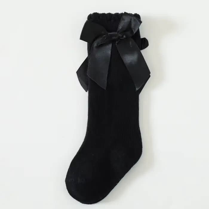 Chaussettes de printemps, été et automne pour bébés filles, chaussettes hautes et longues en coton a