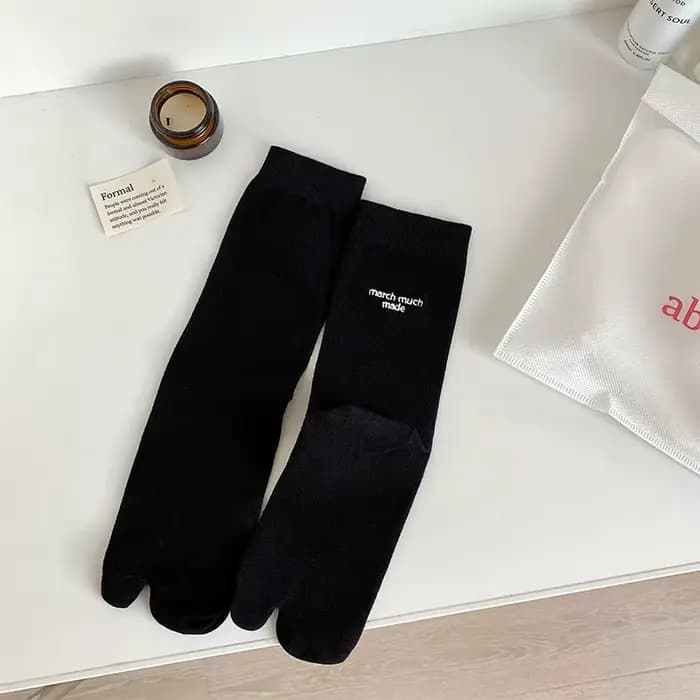 Chaussettes à bout fendu pour femmes, tongs à 2 orteils, sabots, chaussettes fines, pantoufles de sp