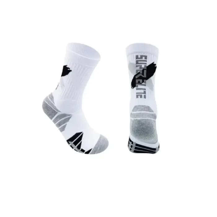 1 paire de chaussettes de sport professionnelles à tube haut, pratiques, pour le cyclisme en plein a