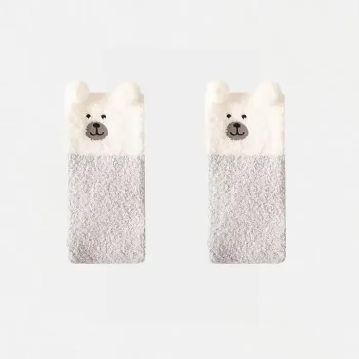 Chaussettes hautes en peluche à rayures japonaises pour femmes, jambières d'hiver, chaussettes longu