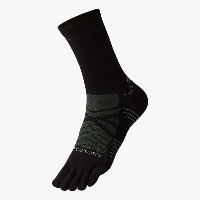 1 paire de chaussettes de sport longues en laine pour hommes, tissu à séchage rapide, absorbant la s