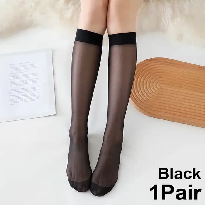 Chaussettes en soie Lolita, chaussettes aux genoux, chaussettes de Cosplay JK pour femmes et filles,