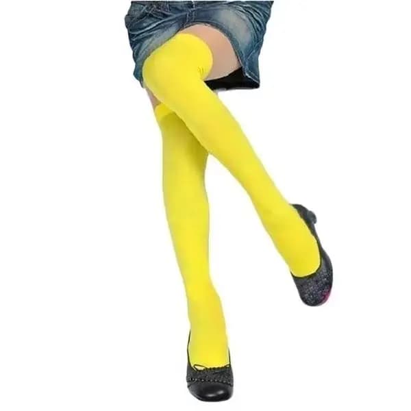 Chaussettes longues Sexy pour femmes, couleur unie, noir et blanc, au-dessus du genou, cuisses haute