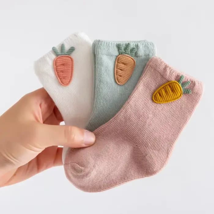 Chaussettes en coton pour bébé, lot de 3 paires, chaussettes souples pour garçon et fille, vêtements