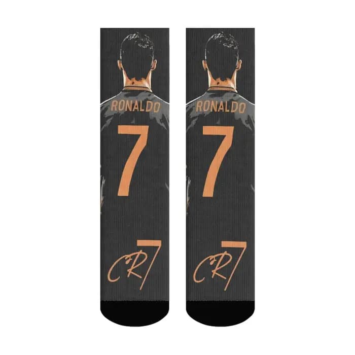 CR7 Cristiano Ronaldo nouveauté heureux hommes chaussettes Harajuku Hip-Hop tendance chaussettes drô