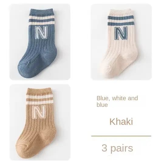 3 paires de chaussettes antidérapantes pour bébés garçons et filles, chaussettes mignonnes pour nouv