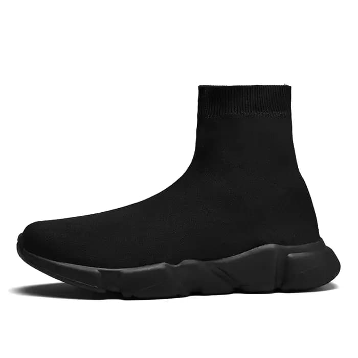 Chaussettes montantes baskets pour hommes femmes classique noir hommes chaussures de course mode tri