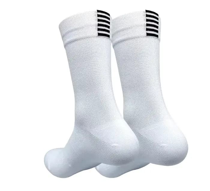 Chaussettes de cyclisme et de course à séchage rapide, mi-mollet, pour hommes et femmes, sport et fi