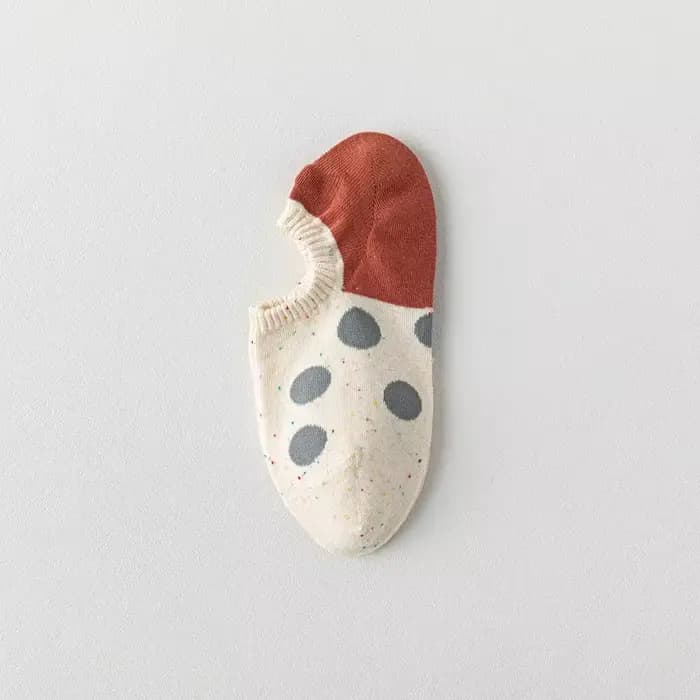 Chaussettes basses pour femmes, chaussettes antidérapantes en Silicone, imprimé Animal de dessin ani