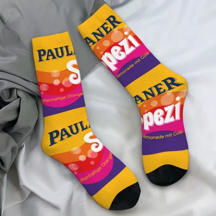 Paulaner Spezi chaussettes allemagne boissons au Soda bas hommes moyen doux course chaussettes de sp