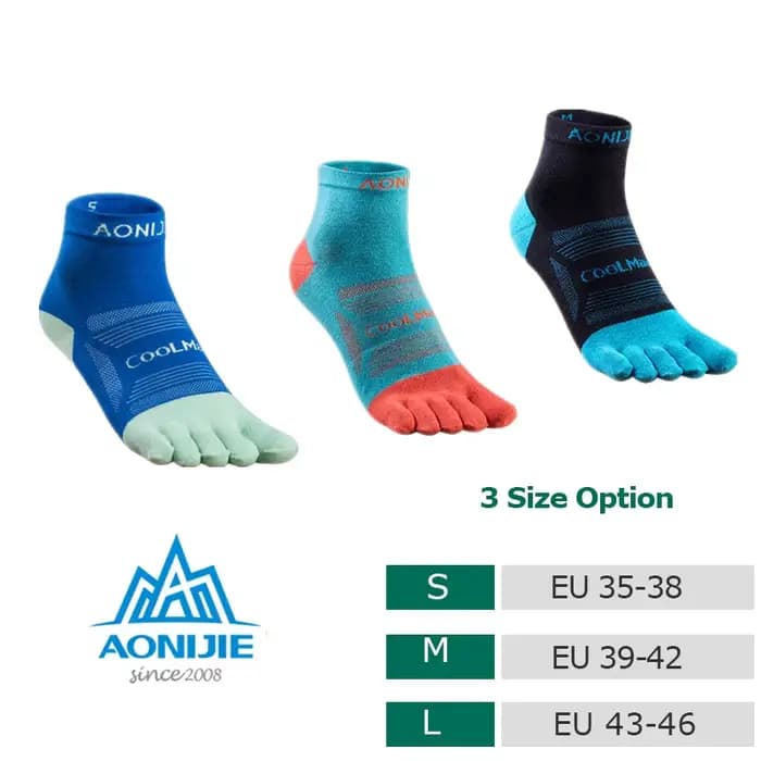 Chaussettes à orteils légères à 5 doigts pour hommes et femmes, 3 paires, pour course à pied, footba