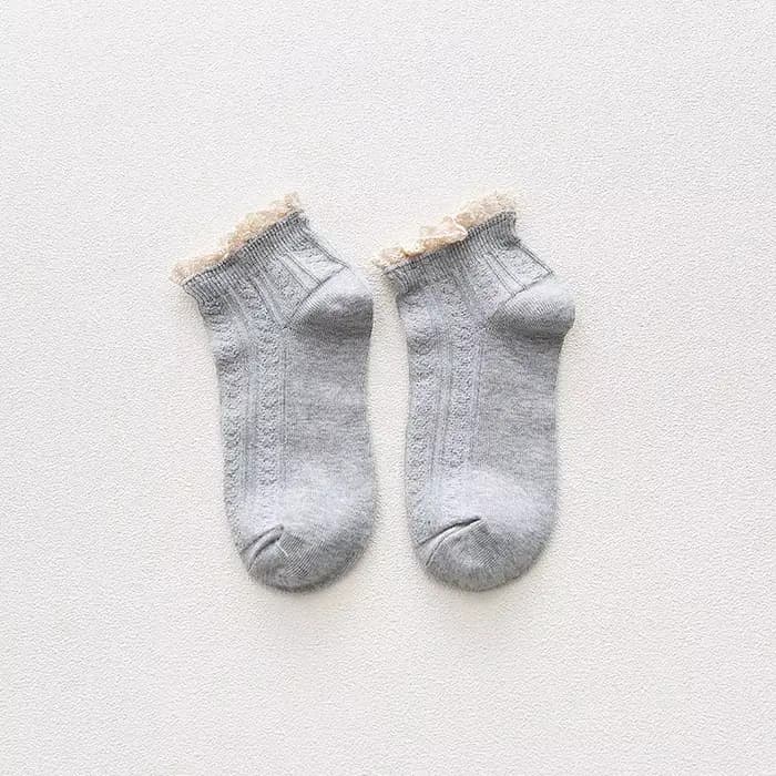 Mode dentelle chaussettes femmes froufrous à volants doux automne hiver dame fille Kawaii mignon cot