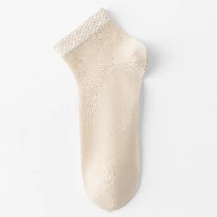 5 paires de chaussettes d'été en soie pour femmes, chaussettes de cheville de haute qualité, mignonn