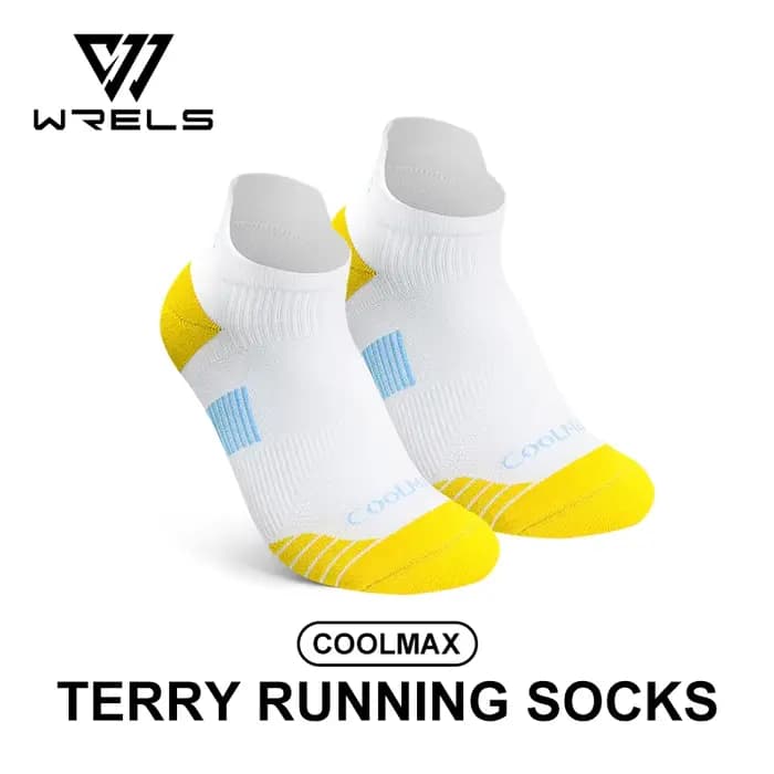 WRELS-Chaussettes de sport en coton peigné Coolmax pour hommes et femmes, respirantes, cyclisme, bas