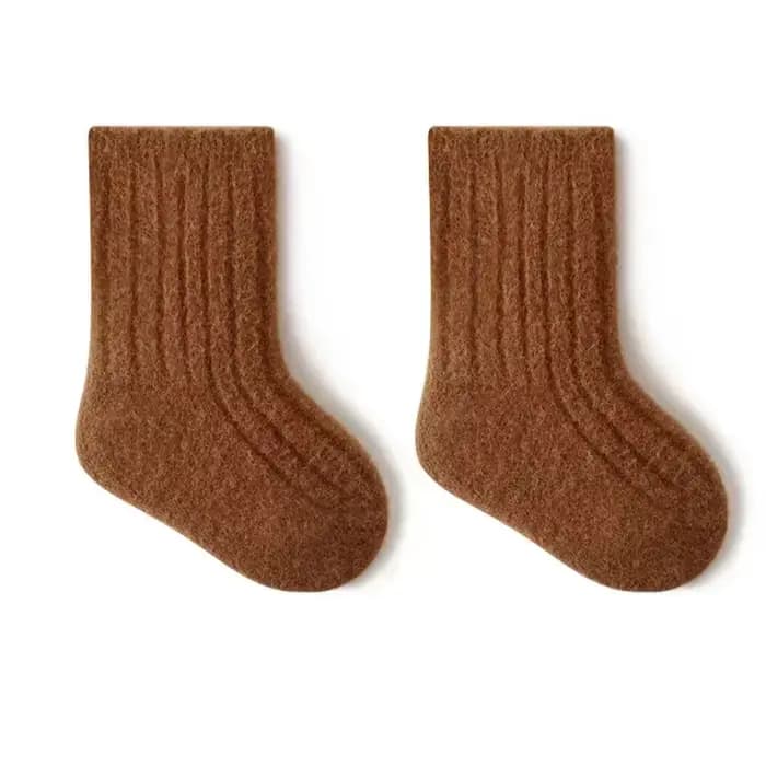 Automne hiver nouveau bébé chaussettes épaissir velours Terry nouveau-né garçon fille bas chauds sol
