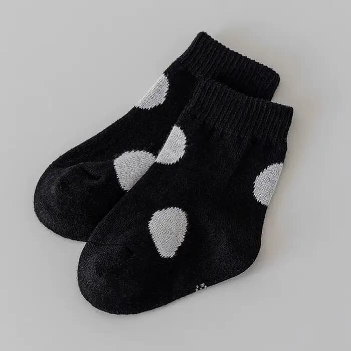 Chaussettes mignonnes à pois pour bébé, nouveau-né, garçon et fille, en coton, Tube central, coréen,