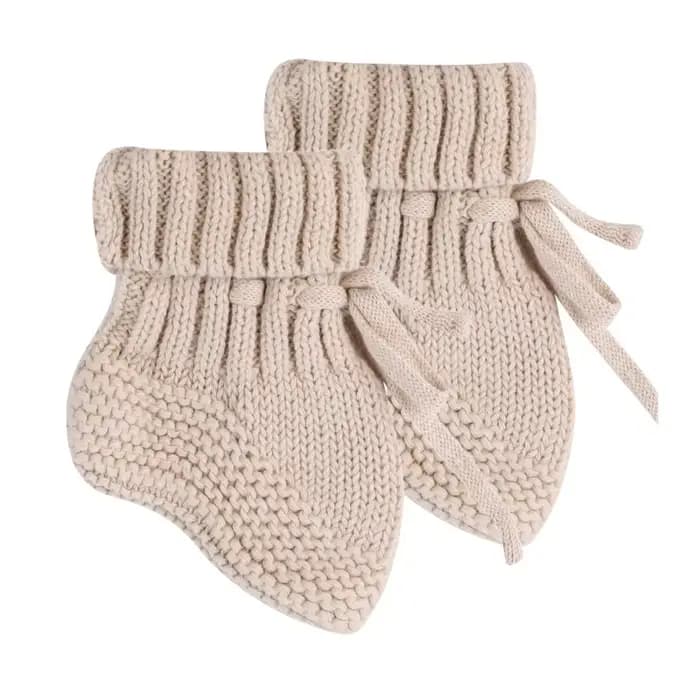 Chaussettes Chaudes Unisexes avec Attaches pour Bébé, Chaussures Courtes Faites à la Main pour Nouve
