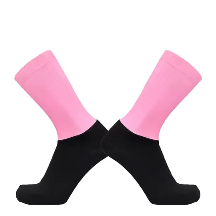 Aero cyclisme été Anti chaussettes Whiteline Slip Silicone chaussettes hommes vélo Sport course vélo