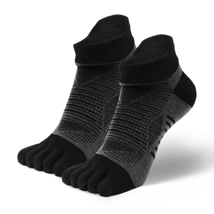 COOLMAX chaussettes de sport à cinq doigts bout Invisible course athlétique randonnée en plein air c